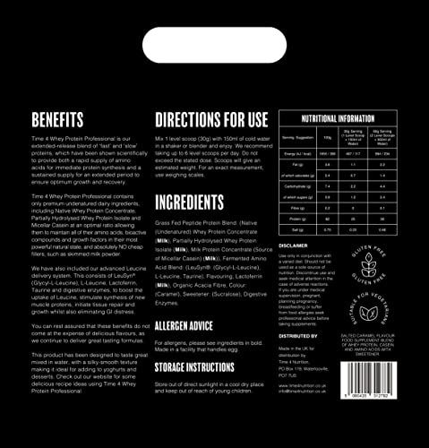 Time 4 Whey Protein Professional Time Release Grass Fed Native Whey Protein Powder, Whey Concentrate Time 4 NutritionBuy Supplements Australia