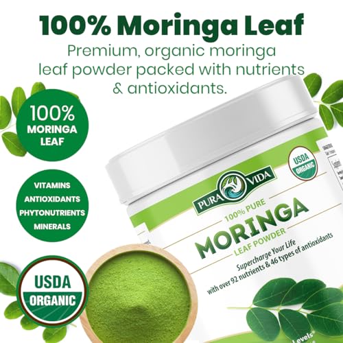 PURA VIDA MORINGA Moringa Powder Organic Single Origin - Premium 100% Leaf Powder PURA VIDA MORINGABuy Supplements Australia