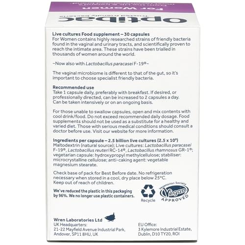 Optibac Probiotics for Women - Vegan Probiotic Supplement, Scientifically Formulated OptiBacBuy Supplements Australia