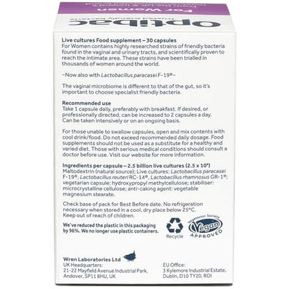 Optibac Probiotics for Women - Vegan Probiotic Supplement, Scientifically Formulated OptiBacBuy Supplements Australia