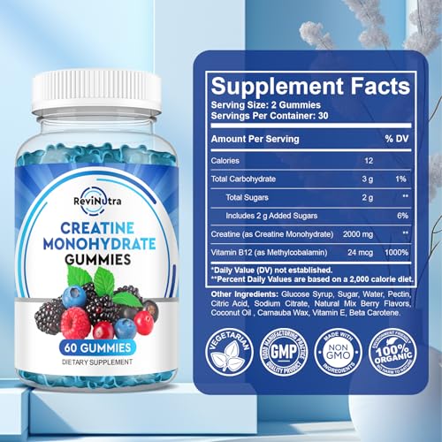 Creatine Monohydrate Gummies for Men & Women, Chewables Creatine Monohydrate My StoreBuy Supplements Australia