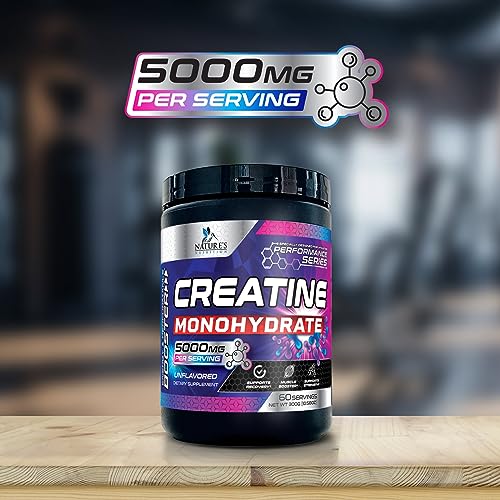 Micronized Creatine Monohydrate Powder - 100% Pure Unflavored Creatine Powder Nature's NutritionBuy Supplements Australia