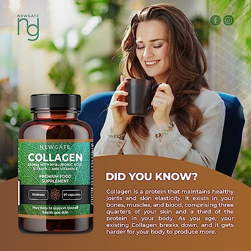 Newgate Labs Marine Collagen 350mg with Hyaluronic Acid, Vitamin C & Vitamin E Newgate LabsBuy Supplements Australia