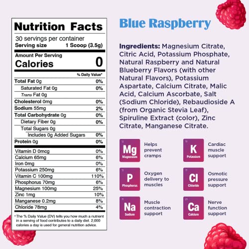 Ultima Replenisher Electrolyte Hydration Drink Mix, Blue Raspberry, 30 Servings Ultima ReplenisherBuy Supplements Australia