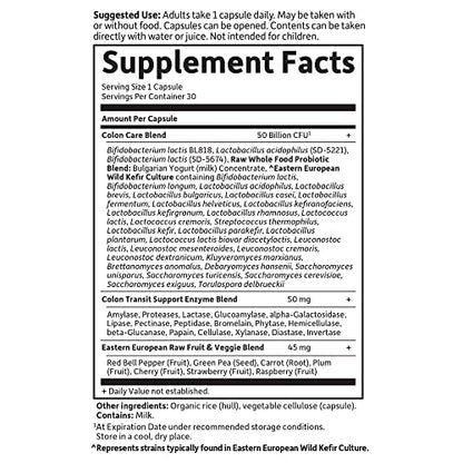 Garden of Life RAW Probiotics Colon Care Shelf Stable - 50 Billion CFU Guaranteed Garden of LifeBuy Supplements Australia