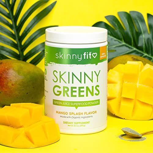 SkinnyFit Mango Splash Skinny Greens, Green Juice Superfood Powder, Natural Energy SkinnyFitBuy Supplements Australia