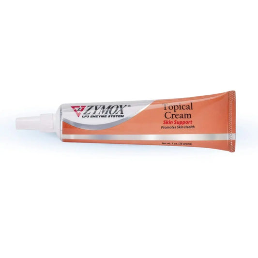 Zymox topical cream tube on a white background