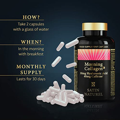 Marine Collagen - 60 Capsules of Type 1 Hydrolysed Marine Collagen SatinNaturelBuy Supplements Australia