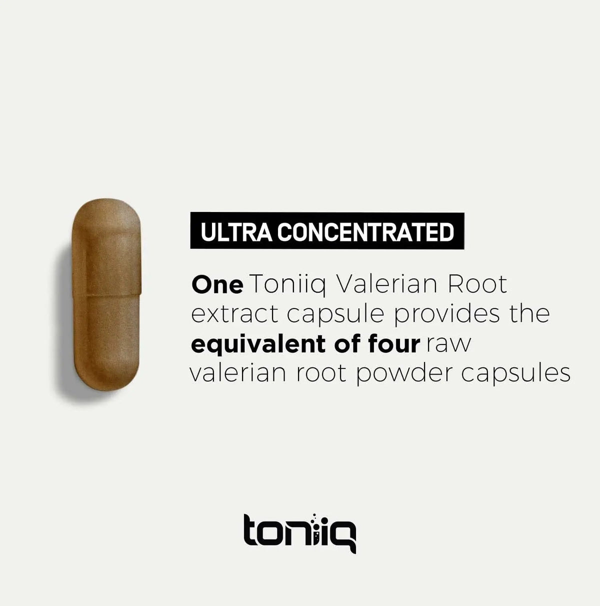 Toniiq Valerian Root Capsules - Ultra High Potency 4:1 Extract - Highly Concentrated - Third-Party Lab Tested - 120 Capsules Toniiq buy supplements Au
