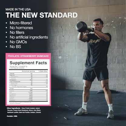 RAW Whey Isolate Protein Powder, Strawberry BumCake (CBUM Itholate Protein) RAWBuy Supplements Australia