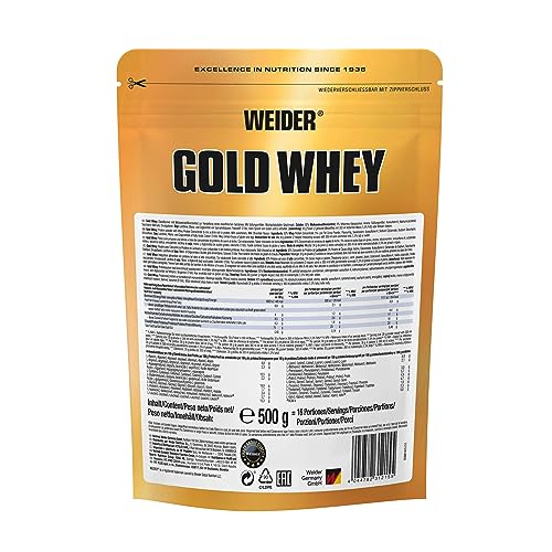 Weider Gold Whey (500g) Milk Chocolate Flavour. Ultrafiltrated Proteins from 100% Whey Protein WeiderBuy Supplements Australia