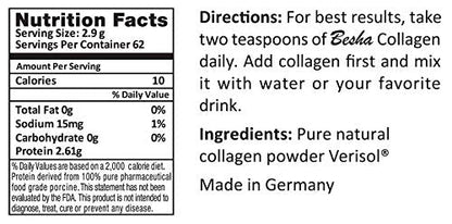Verisol Collagen Bioactive Peptides (Natural Collagen Powder) Made in Germany BESHA INCBuy Supplements Australia