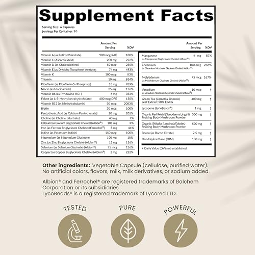 HPD Rx ONE Immunity Boost Multivitamin HPV Supplements for Women and Men, Pack of 6 HPD RxBuy Supplements Australia