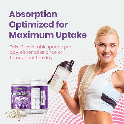 JeaKen - Unflavored Collagen Peptides Powder from Grass-Fed Bovine Sources - Sugar-Free Hydrolyzed Collagen JeaKenBuy Supplements Australia