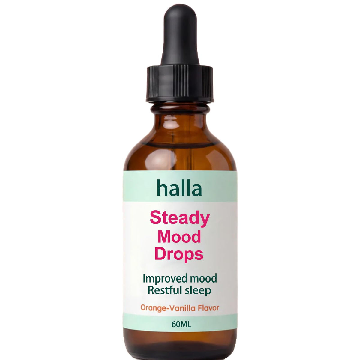 Halla Steady Mood Drops, with Saffron Extract – Fast Absorption Cognitive & Emotional Balance Supplement – Advanced Brain Nutrient Blend – Orange Vanilla Flavor, 2 fl oz DFTLUUE buy supplements Au