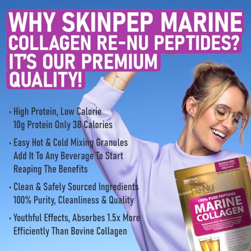 SkinPep® Collagen Re-Nu Liquid Shot Sachet 15-30 Day Supply - The Anti-Ageing Daily Collagen Drink Mix SkinPepBuy Supplements Australia