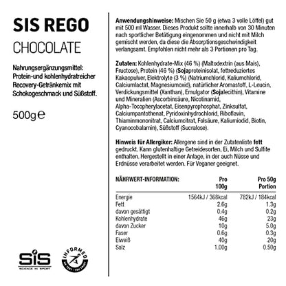 Science In Sport REGO Rapid Recovery Drink Powder, Post Workout Protein Powder, 20 g of Protein Science in SportBuy Supplements Australia