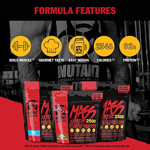 Mutant Mass Extreme Gainer Whey Protein Powder, Build Muscle Size & Strength with High MutantBuy Supplements Australia