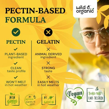 Wild & Organic Mullein Gummies - Daily Dietary Supplement for Respiratory, Digestive Wild & OrganicBuy Supplements Australia