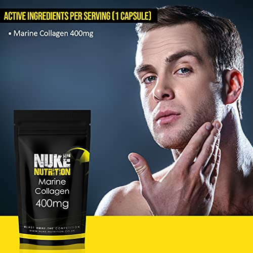 Nuke Nutrition Marine Collagen Capsules - 400mg - 120 Capsules - High Strength Collagen Nuke NutritionBuy Supplements Australia