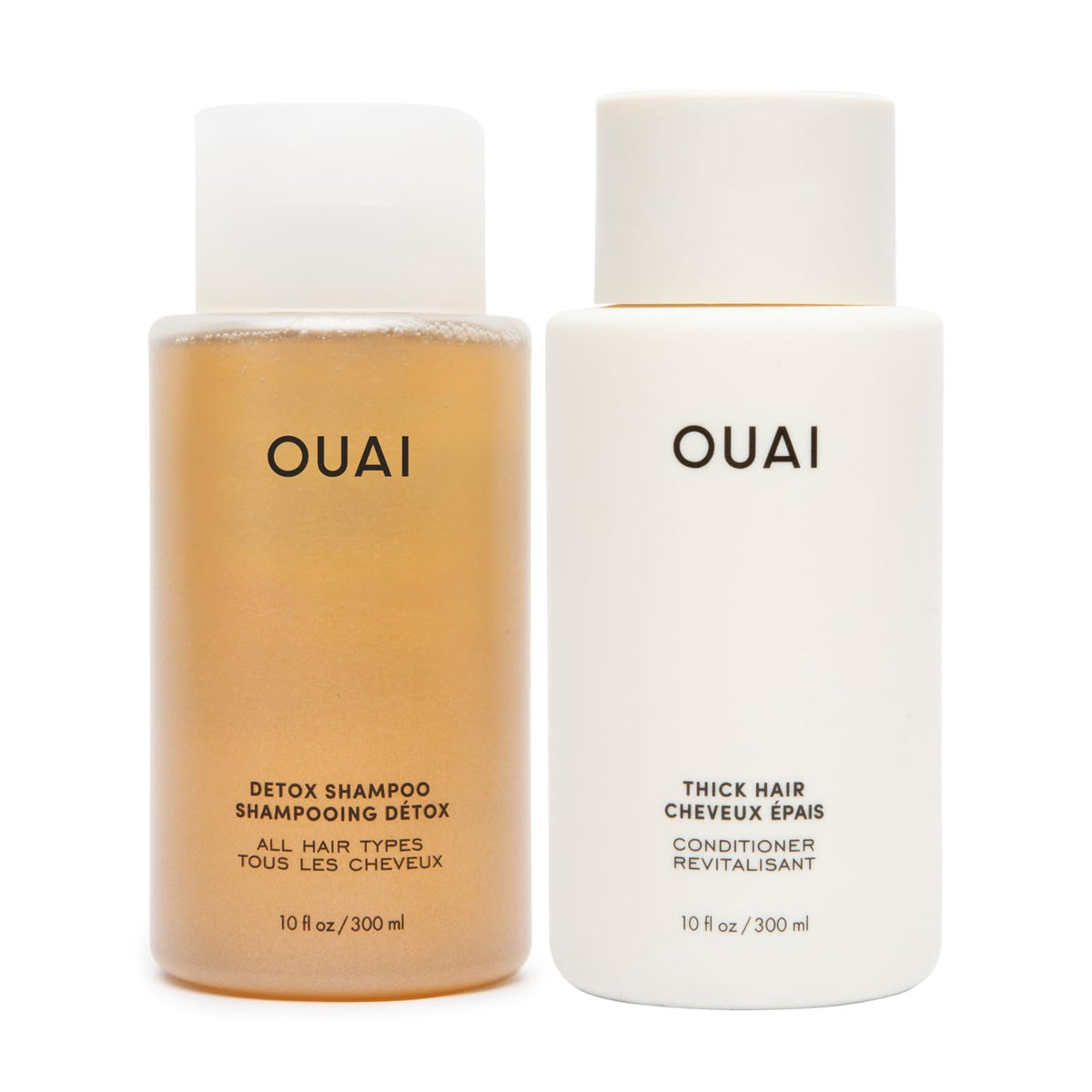 OUAI Detox Shampoo & Thick Hair Conditioner Bundle - Clarifying Shampoo for Build Up, Dirt, Oil, Product and Hard Water & Moisturizing Conditioner for Thick Hair (2 Count) OUAIBuy Supplements Australia
