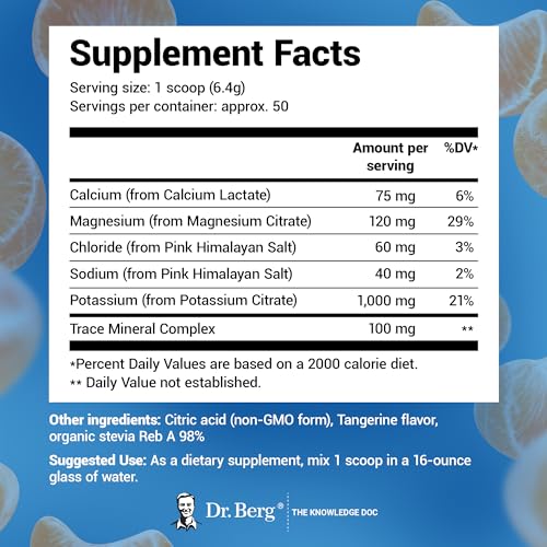 Dr. Berg Hydration Keto Electrolyte Powder - Enhanced w/ 1,000mg of Potassium Dr. Berg NutritionalsBuy Supplements Australia