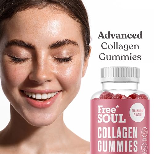 Collagen Gummies, Marine Collagen Supplement with Effective Type 1 Hydrolysed Collagen Peptides Free SoulBuy Supplements Australia