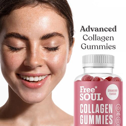 Collagen Gummies, Marine Collagen Supplement with Effective Type 1 Hydrolysed Collagen Peptides Free SoulBuy Supplements Australia