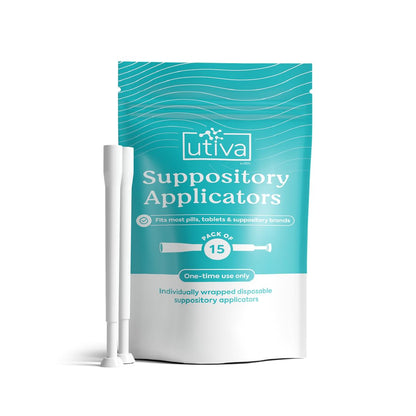 10% Bundle Utiva Boric Acid - 600mg 30-Boric Acid Vaginal Suppositories to Lower pH and Support Vaginal Health + Utiva Suppository Applicators – Hygienic Individually Wrapped 15 Vaginal Applicators Szio+Buy Supplements Australia