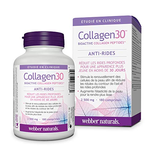 Webber Naturals Collagen30® Bioactive Collagen Peptides 2500 mg 180 Tablets Webber NaturalsBuy Supplements Australia