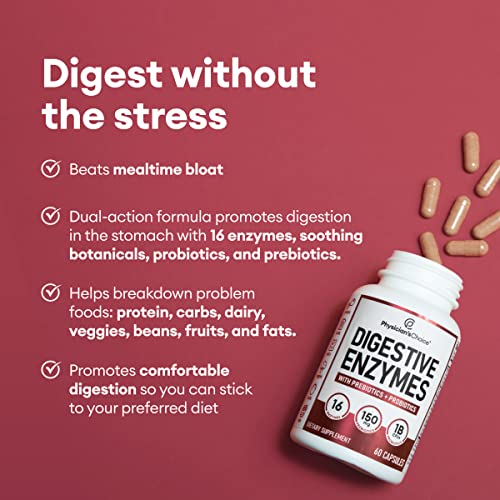 Physician's CHOICE Digestive Enzymes - Multi Enzymes, Organic Prebiotics & Probiotics Physician's CHOICEBuy Supplements Australia