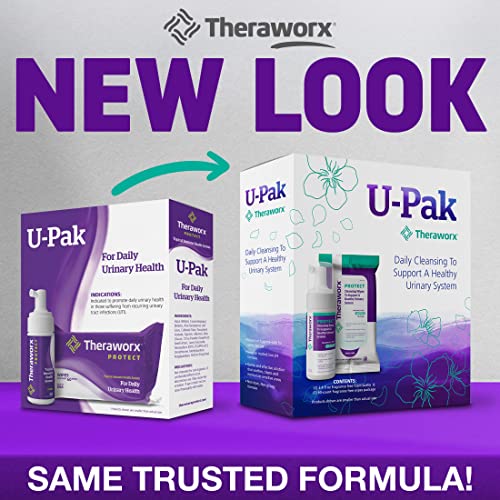 Theraworx Protect U-Pak 60-Ct Wipes & Hygiene Foam 3.4 oz for Urinary Health (Pack of 1) THERAWORX PROTECTBuy Supplements Australia