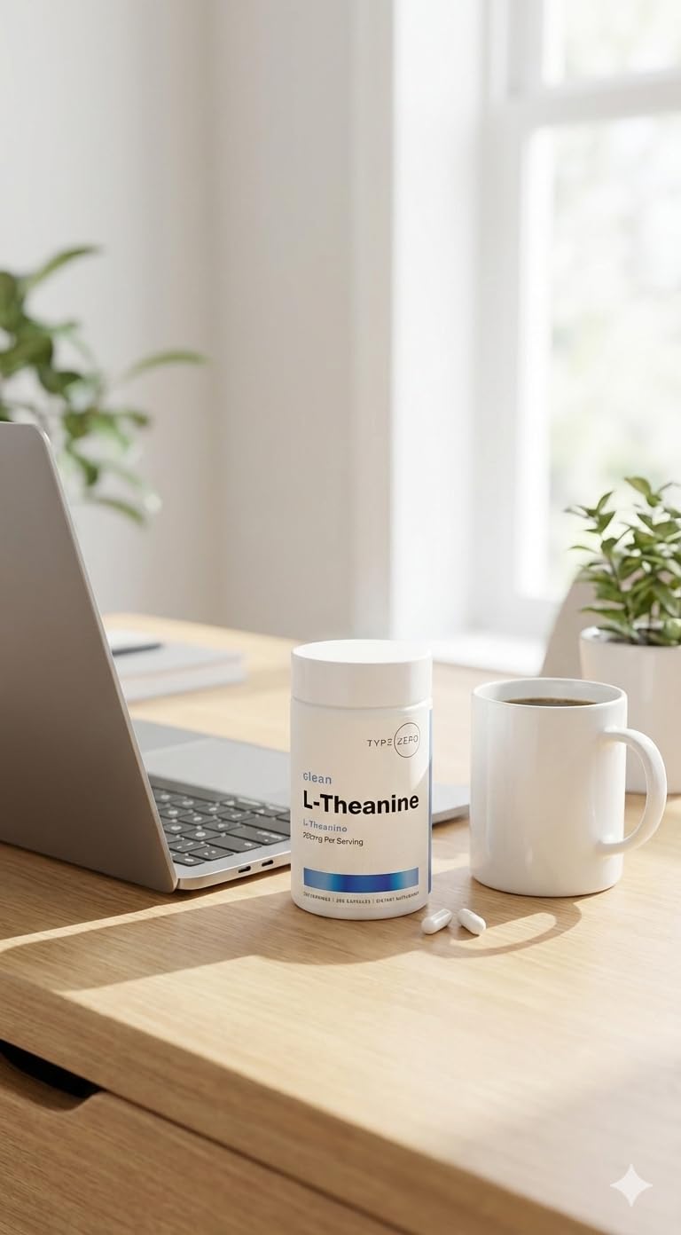 Type Zero L-Theanine (200mg) 200 Capsules - Clean L-Theanine Supplement, Keto, GMO-Free Type ZeroBuy Supplements Australia