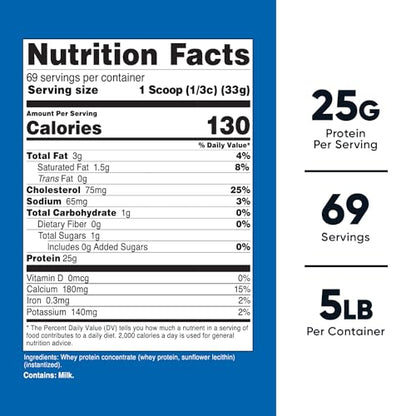 Nutricost Whey Protein Powder, Unflavored, 5 pounds - from Whey Protein Concentrate NutricostBuy Supplements Australia