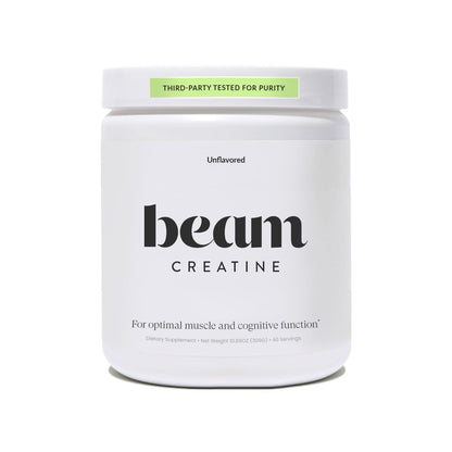 Beam Creatine Monohydrate Powder – 5g Micronized Creatine Monohydrate, Third Party Tested Creatine for Women & Men, Muscle Strength, Growth, Recovery & Cognitive Support, Unflavored, 60 Servings BeamBuy Supplements Australia