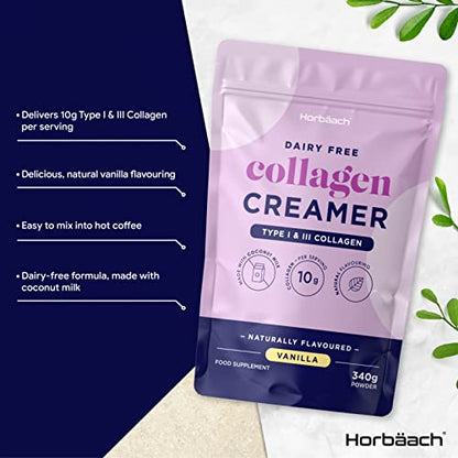 Collagen Creamer for Coffee | Vanilla Flavour | Type 1 & 3 Collagen Peptides HorbäachBuy Supplements Australia