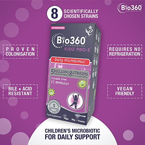 Natures Aid Bio360 Kidz Pro-5 (5 Billion Bacteria) from Natures Aid, Children's Microbiotic natures aidBuy Supplements Australia