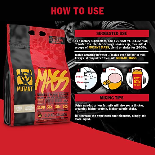 MUTANT Mass Weight Gainer Protein Powder, High-Calorie Workout Shakes MutantBuy Supplements Australia