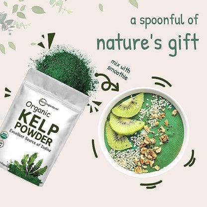 Organic Kelp Powder Supplement, 2lbs | Sustainably US Grown, Raw Ascophyllum Nodosum Micro IngredientsBuy Supplements Australia