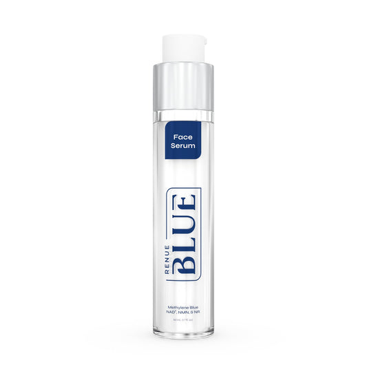 Renue Blue Methylene Blue Face Serum - Liposomal NAD+ Complex and Nutrients for Skin Rejuvenation, Deep Hydration, and Anti-Aging Support Renue By ScienceBuy Supplements Australia