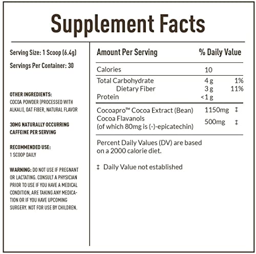 CocoaVia Cardio Health Cocoa Powder, 60 Servings, 500mg Cocoa Flavanols CocoaViaBuy Supplements Australia
