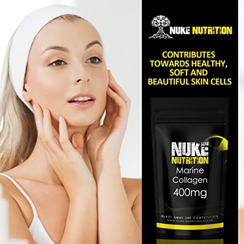 Nuke Nutrition Marine Collagen Capsules - 400mg - 60 Capsules - High Strength Collagen Nuke NutritionBuy Supplements Australia