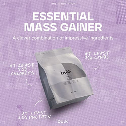 Bulk Essential Mass Gainer, Protein Shake for Weight Gain, Vanilla, 2.5 kg BulkBuy Supplements Australia