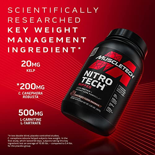 MuscleTech Nitro-Tech Ripped Lean Whey Protein Powder Whey Protein Isolate Weight MuscleTechBuy Supplements Australia