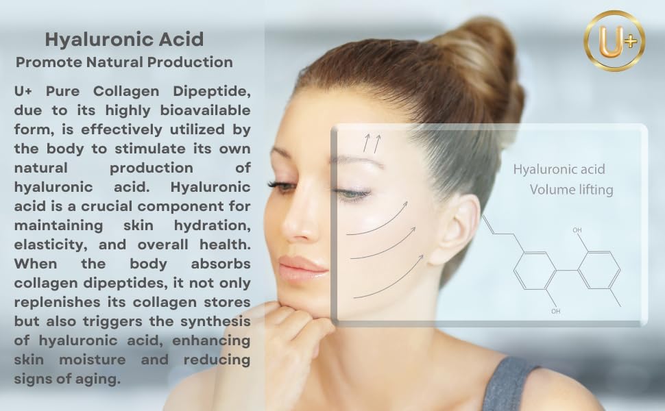 U+ Pure Collagen Dipeptide Supplement - Advanced Hydrolyzed Collagen Powder for Skin, Hair U+ Pure CollagenBuy Supplements Australia
