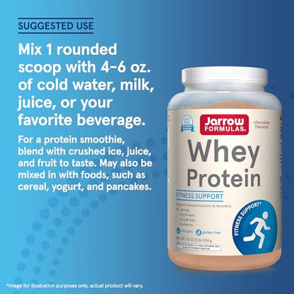 Jarrow Formulas Whey Protein With 18 g of Protein, 3.8 g of BCAAs, & Glutamine, Dietary Jarrow FormulasBuy Supplements Australia
