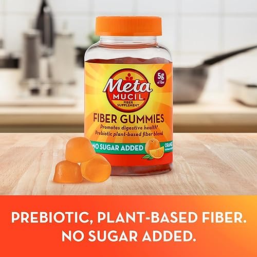Metamucil Fiber Supplement Gummies, Sugar Free Orange Flavor, 5g Prebiotic Plant Based MetamucilBuy Supplements Australia