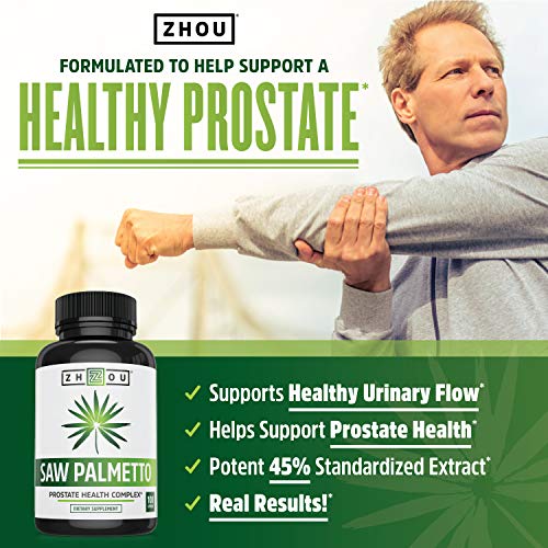 Zhou Nutrition Saw Palmetto Extract 500 mg, Prostate Health, Urinary Tract Support, DHT Zhou NutritionBuy Supplements Australia
