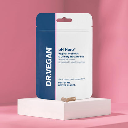 DR.VEGAN | pH Hero | Supports Balanced Vaginal Flora | 50bn CFU | Cranberry | Sea Buckthorn dr veganBuy Supplements Australia