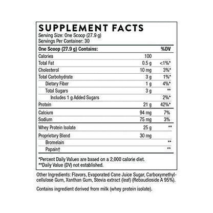 THORNE Whey Protein Isolate - 21 Grams of Easy-to-Digest Whey Protein Powder - NSF THORNEBuy Supplements Australia
